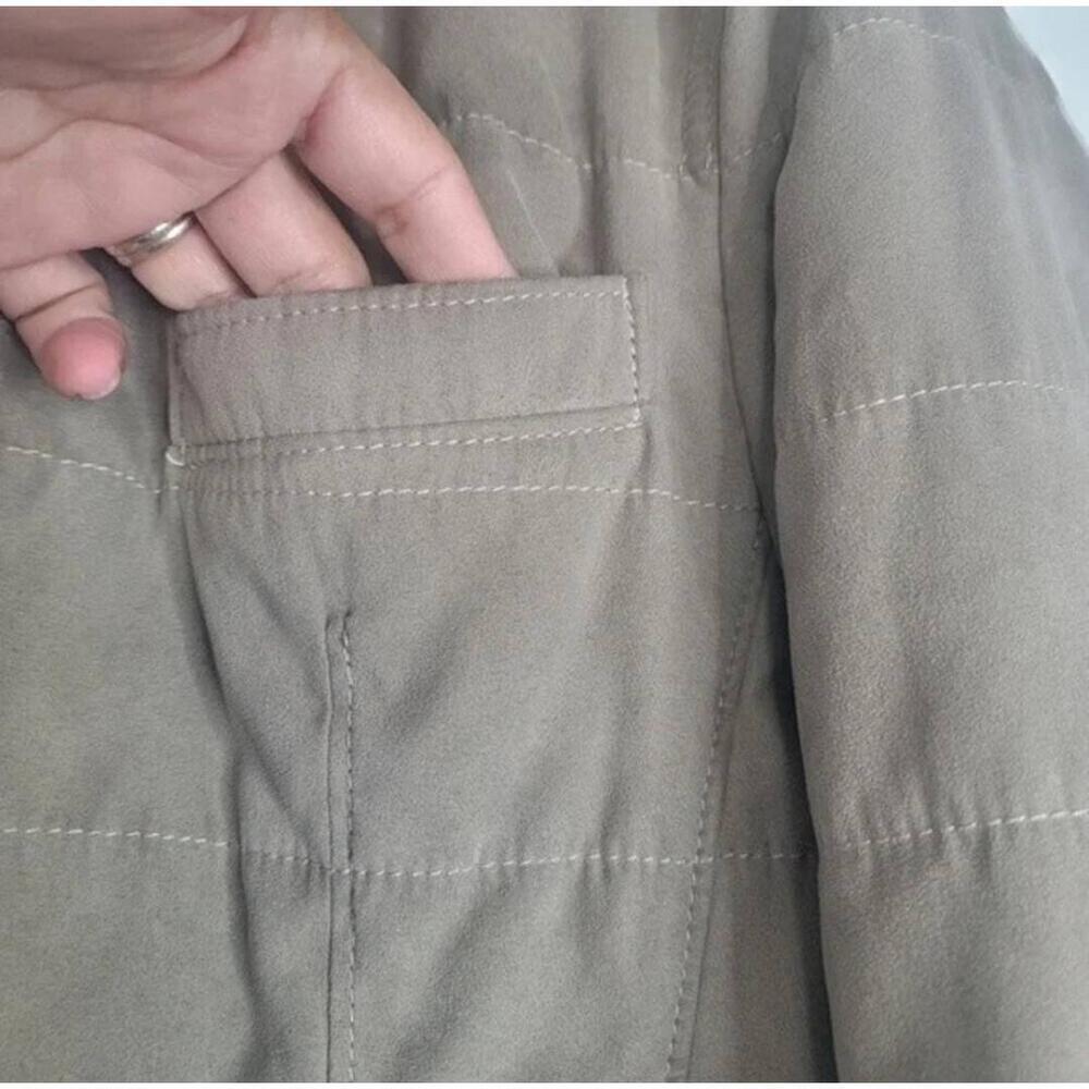 Cc Collection O. Wear Corneliani Suede Sueretto Jacket taupe sz 44 - Picture 7 of 16